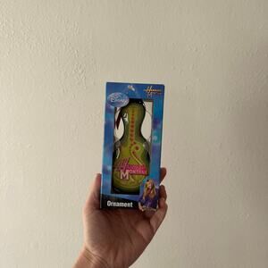 Disney Hannah Montana Collectible 2008 Christmas Guitar Ornament Green NIB